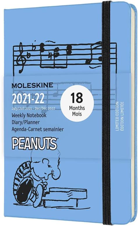 moleskine limited edition peanuts 18 month 2021 2022 weekly planner hard cover