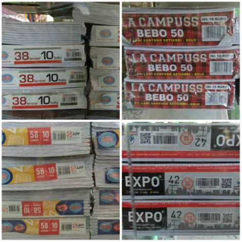 1 pak buku big boss berisi 6 buku. Buku Tulis Sinar Dunia, Expo, Big Boss 38, 58, 42, 50 ...