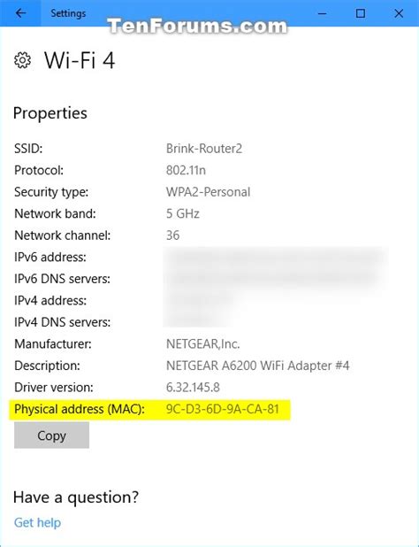If you connect to your wifi from your neighbour's home, does it mean that your ip has changed? Find MAC Address of Windows 10 PC | Tutorials