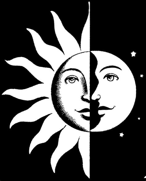 As the moon orbits around the earth, the half of the moon that faces the sun will be lit up. Half Sun Half Moon Drawing at GetDrawings | Free download
