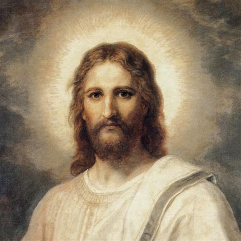 Portrait Of Christ By Heinrich Hofmann 1884 Painting By Heinrich