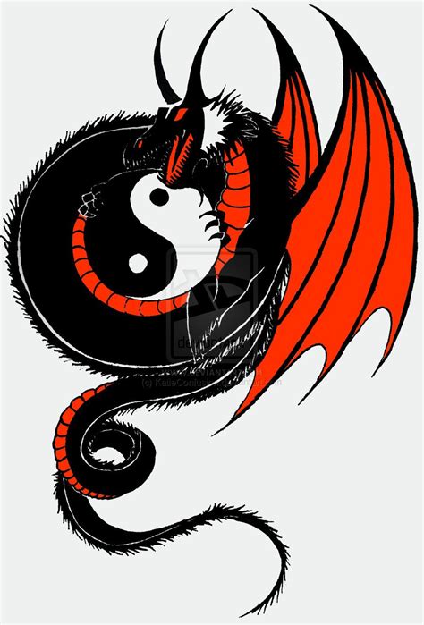 Yin Yang Dragon Dragon Artwork Yin Yang Art Small Dragon Tattoos