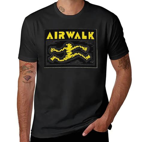 New Laufender Mann Airwalk Schuhe Skateboard Design T Shirt Plus Size T