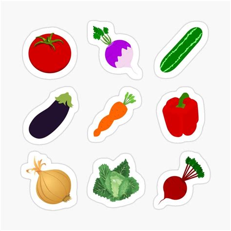 Vegetable Emoji Collection Sticker Pack Sticker By Gatspy20 In 2021