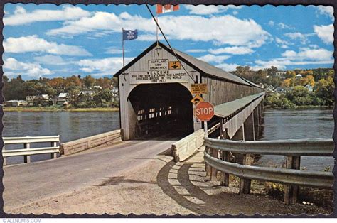 Hartland Covered Bridge New Brunswick Canada Postcard 330