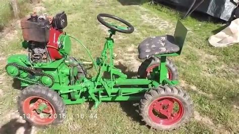 Homemade Small Tractor The Maker Is Very Clever And Skilled And He Has