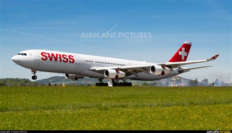 Hb Jmi Swiss Airbus A340 300 At Zurich Photo Id 1393001 Airplane