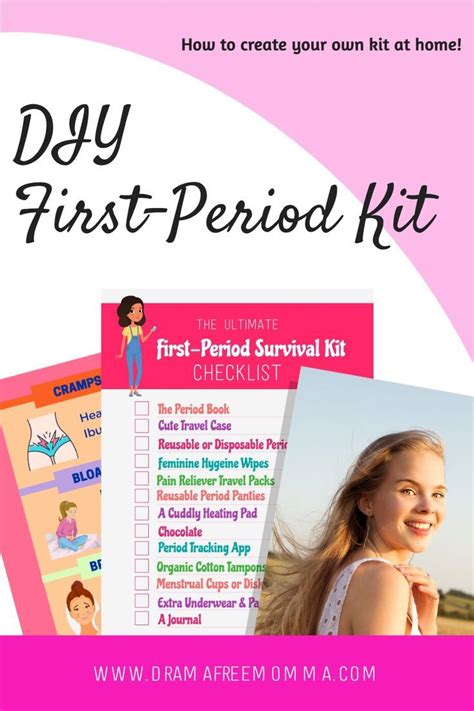 Diy First Period Kit Free Printable Checklist Period Kit First