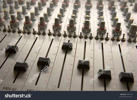 Professional Audio Mixing Board Multiple Channel Stock Photo 1867128