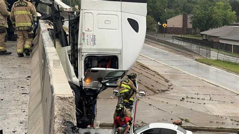 Oklahoma City Traffic Was Impacted As Semi Hung Over Bridge