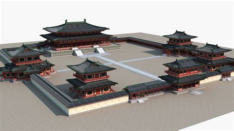 3d Chinese Ancient Palace 1 Model Turbosquid 1840892