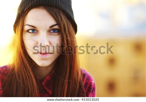 Portrait Beautiful Teen Girl Blue Eyes Stock Photo 415013020 Shutterstock