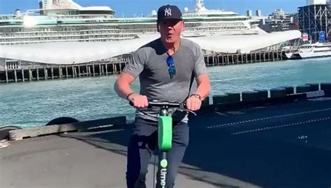 gordon ramsay takes a lime scooter for a joy ride around auckland s viaduct newshub