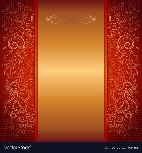 Red Royal Invitation Card Vector Image On Vectorstock Artofit
