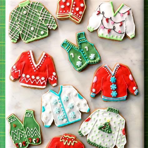 Christmas cookies or christmas biscuits are traditionally sugar cookies or biscuits (though other flavours may be used based on family traditions and individual preferences). Ugly Sweater Cookies Recipe | Taste of Home