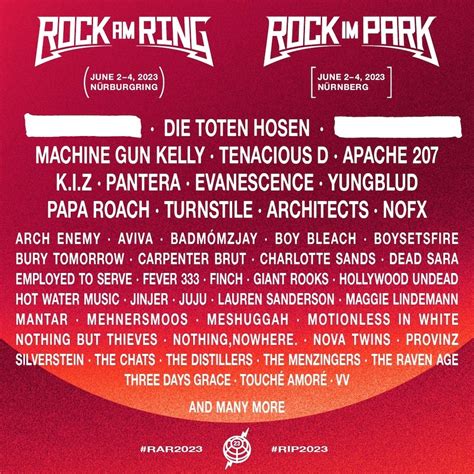 Rock Am Ring 2024 Cartel Entradas Y Horarios