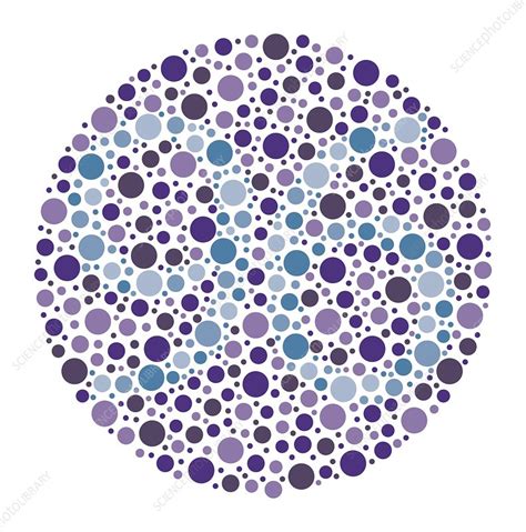 Colour Blindness Test Chart Illustration Stock Image C