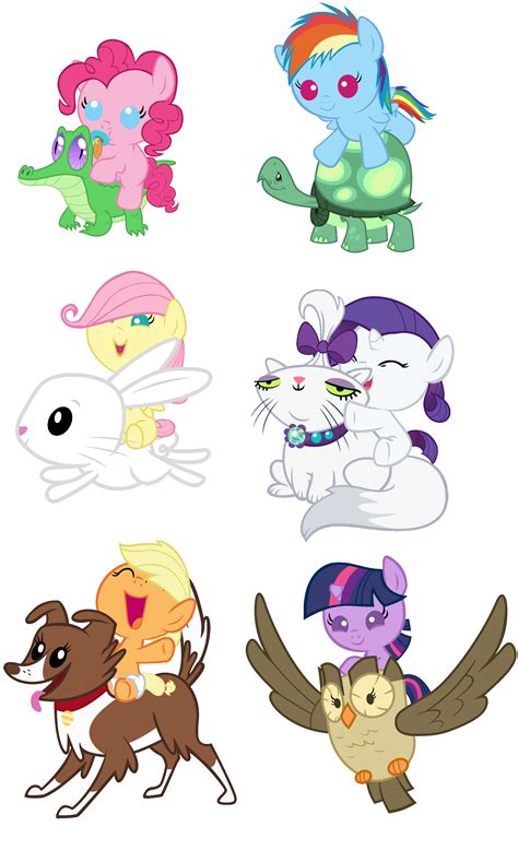 Ponies Riding Pets By Red My Babe Pony Friendship Is Magic My Babe Pony Baby Mlp