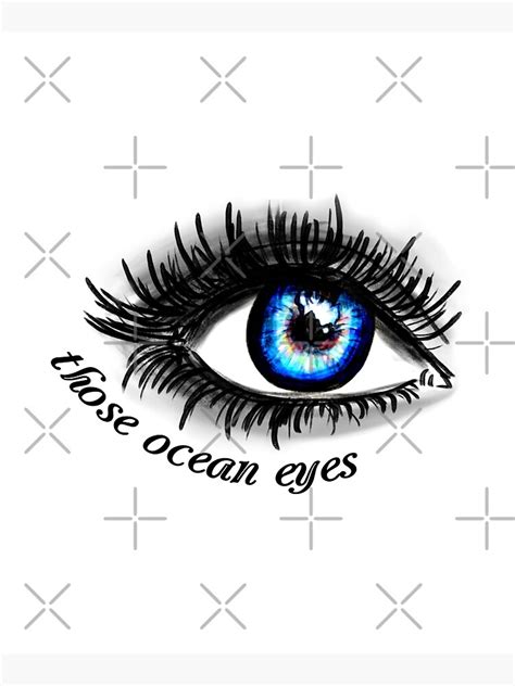 Ocean Eyes Drawing Mounted Print For Sale By Oliviaossege Redbubble