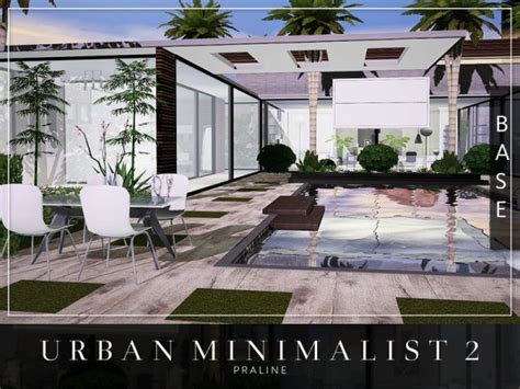 The Sims Resource Urban Minimalist 2 House By Pralinesims • Sims 4