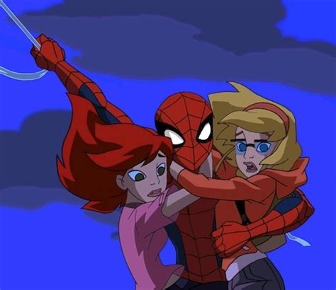 Spidey Saving Gwen Stacy And Mary Jane Watson By Sorceressraven On Deviantart