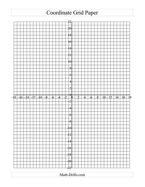 Coordinate Grid Paper Small Grid B