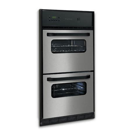 FrigidaireÂ Gallery 24 In Double Gas Wall Oven Stainless Steel At