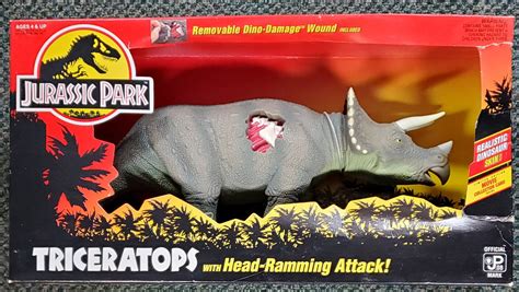1993 Mib Kenner Jurassic Park Series 1 Triceratops Factory Sealed