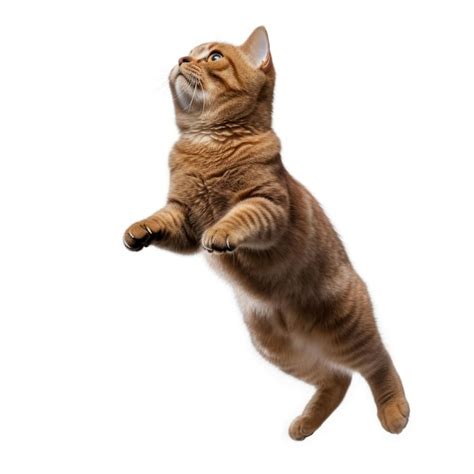Premium Ai Image A Cat Jumping Up To The Sky