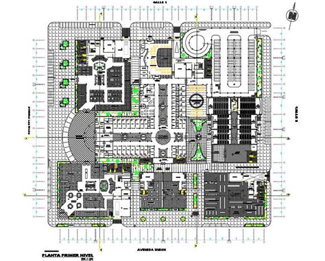 Commercial Complex First Floor Layout Plan With Dwg File Cadbull My