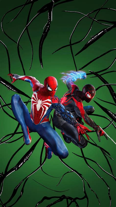 2160x3840 Marvels Spiderman Miles Morales Together Sony Xperia Xxzz5