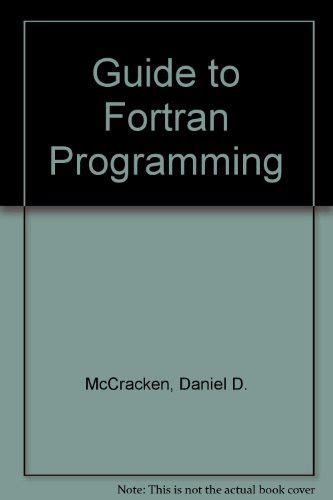 Pdf⋙ Guide To Fortran Programming By Daniel D Mccracken
