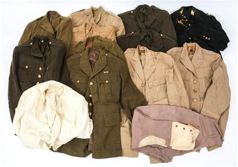 Wwii Us Army Officer Dress Uniform Large Lot