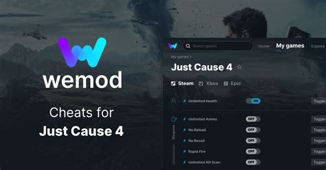 Just Cause 4 Cheats And Trainers For Pc Wemod