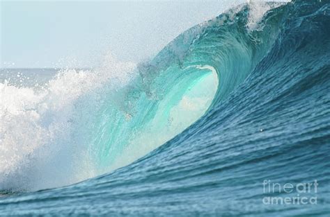 Big Barrel Wave Breaking For Surfing Photograph By Ipics Photography