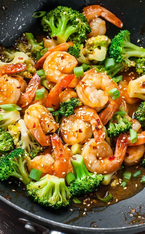 Next, fry corns, carrot dices, cucumber dices, sausage dices together with salt, and remove from the pot. Szechuan Shrimp and Broccoli - Peas And Crayons
