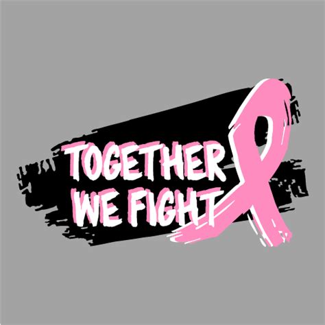no one fights alone we are all in this together to beat breast cancer custom ink fundraising