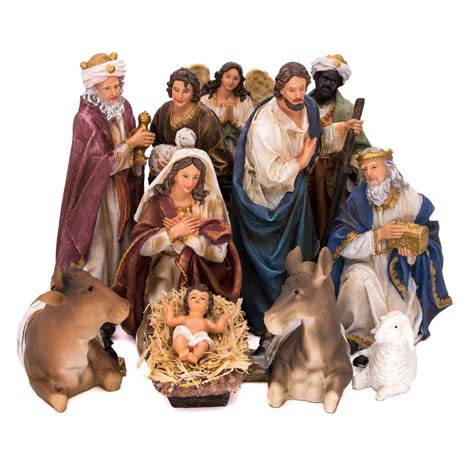 Nativity Crib Figures 12 Inches High Large Nativity Figures