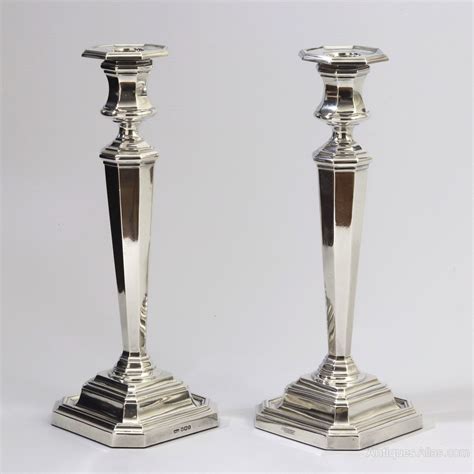 Antiques Atlas Silver Candlesticks By James Dixon And Sons 1918