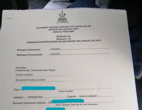 Mengisi borang permohonan perkahwinan secara online di dalam tempoh 3bulan sebelum tarikh majlis. Borang Nikah Online Selangor Perempuan : 1 : Contoh borang ...