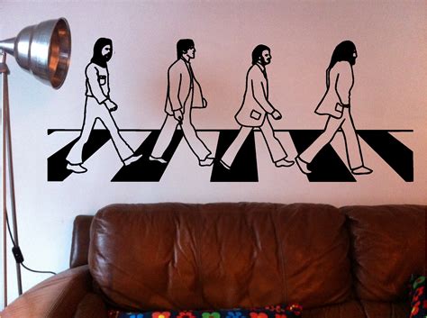 The Beatles Abbey Road Wall Art Quote Sticker Vinyl Lounge Bedroom