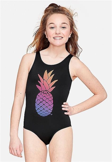 Pineapple Strappy Back Color Changing One Piece Justice One Piece