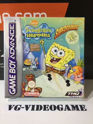 Spongebob Squarepants Supersponge Game Boy Advance Nuovo