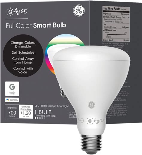 Best Buy C By Ge Br30 Bluetooth Smart Led Light Bulb Multicolor 93103487