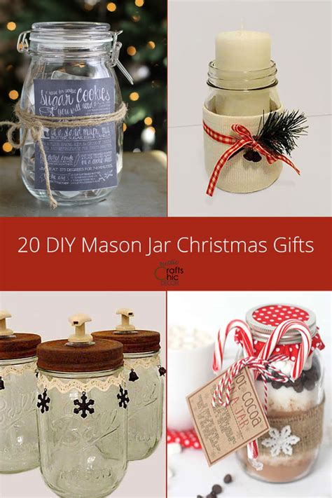 20 Diy Mason Jar Christmas Ts Rustic Crafts And Diy