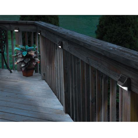 Some of the varieties available on the site include stair railings, porch railings and deck railings. Solar Deck Post Lights (Set of 4) - from Sporty's Tool Shop