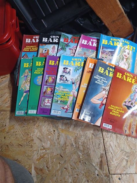 Grin And Bare It Comix Risque Eurotica Toons Collection Lot Of