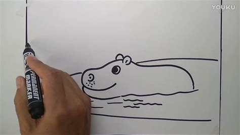 🔴 Drawing Art 👉🏻 To Study Painting Stick Figure Hippo Youtube