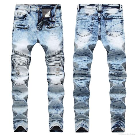 2019 Fashion Men S Distressed Ripped Jeans Famous Fashion Cool Designer
