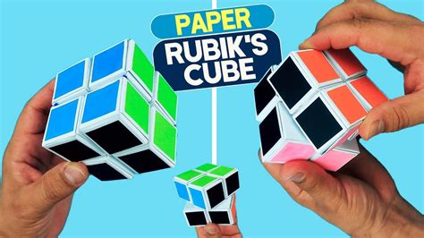 How To Make Paper 2x2 Rubiks Cube Diy Origami Magic Infinity Cube